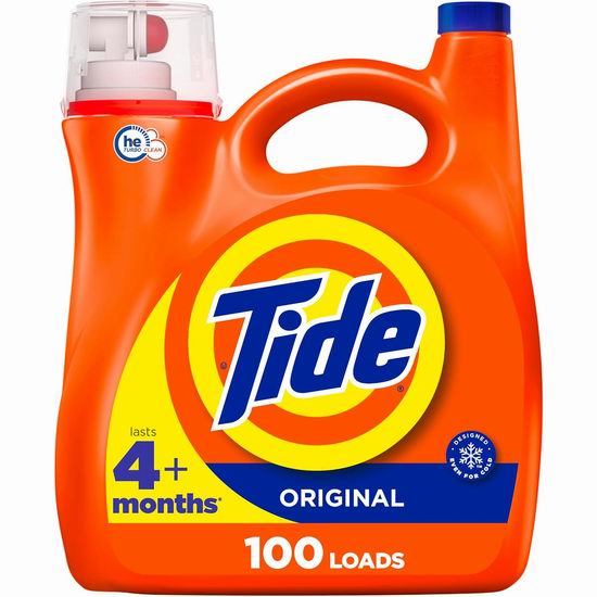  历史新低！Tide 汰渍 Original 原味高效洗衣液（100缸）5.6折 14.06加元！