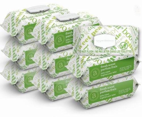 Amazon Elements 清新香味 婴儿湿巾 90 × 9包 22.99加元（原价 29.36加元）