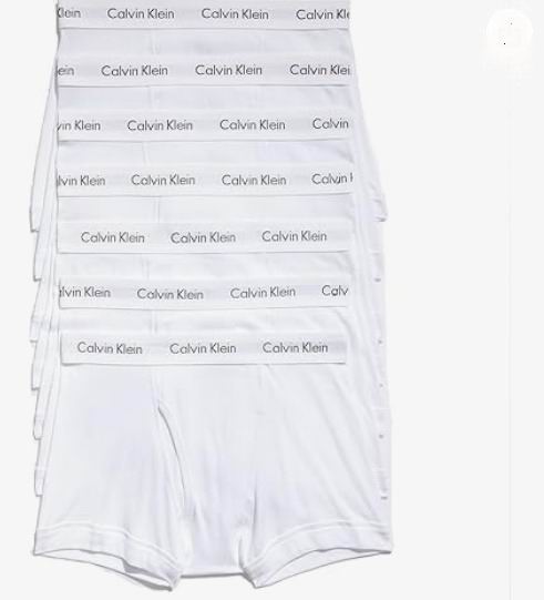  Calvin Klein 男士纯棉平角裤7条 29.68加元（原价 42.4加元）！每条4.24加元