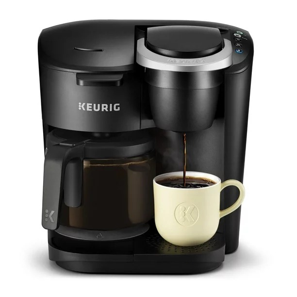  Keurig K-Duo  单杯胶囊咖啡机+12杯咖啡壶 114.97加元（原价 194.97加元）