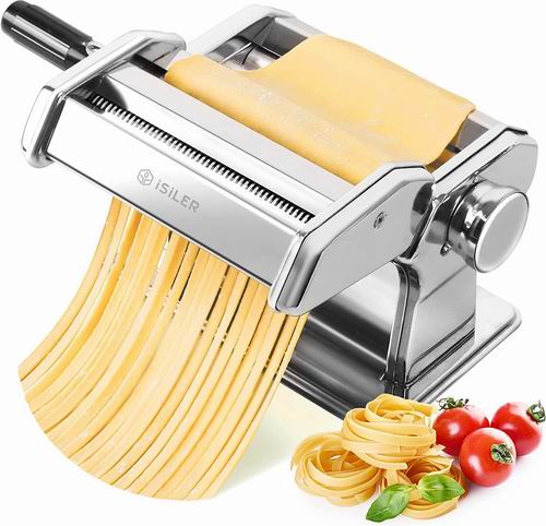  iSiLER 150滚筒意大利面机 9种厚度设置 39.99加元（原价 49.99加元）