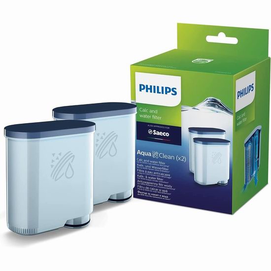 Philips 飞利浦 CA6903/10 AquaClean 咖啡机除垢和滤水器1-2件套6.7折 16.99-29.99加元！
