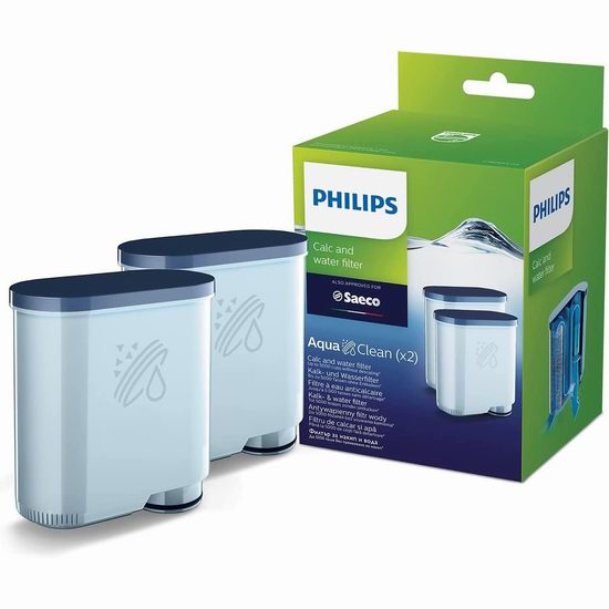  Philips 飞利浦 CA6903/10 AquaClean 咖啡机除垢和滤水器2件套7.5折 33.95加元！