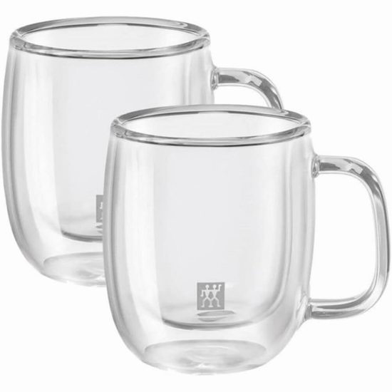  Zwilling Sorrento Plus 双立人 双层隔热玻璃杯2件套，购2套单价4.7折 18.74加元包邮！