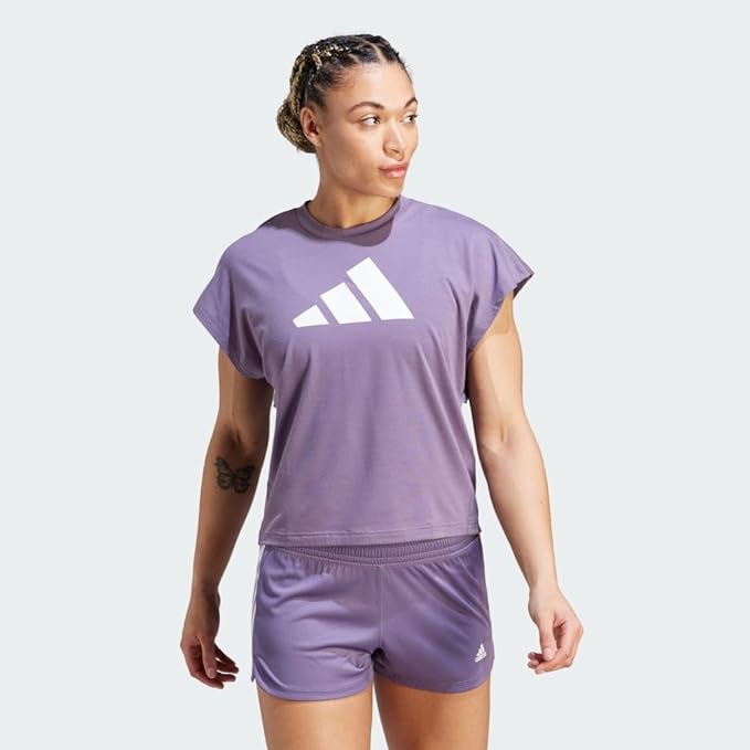  adidas 女式 TRAINICONS 运动T恤 9.93加元（官网原价 50加元）