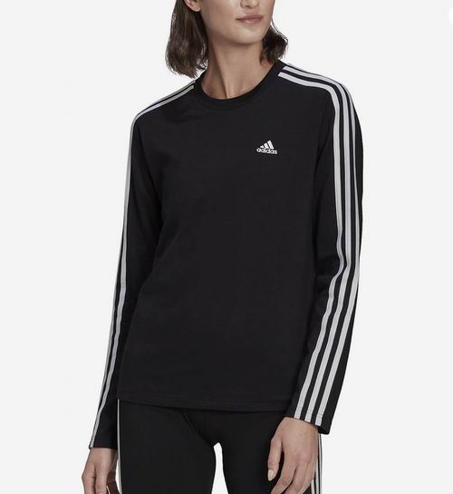  adidas 女式三条杠长袖T恤 17.17加元（原价 45加元）