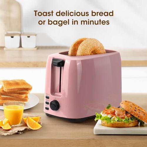  iSiLER  粉色 2片烤面包机 39.99加元+包邮