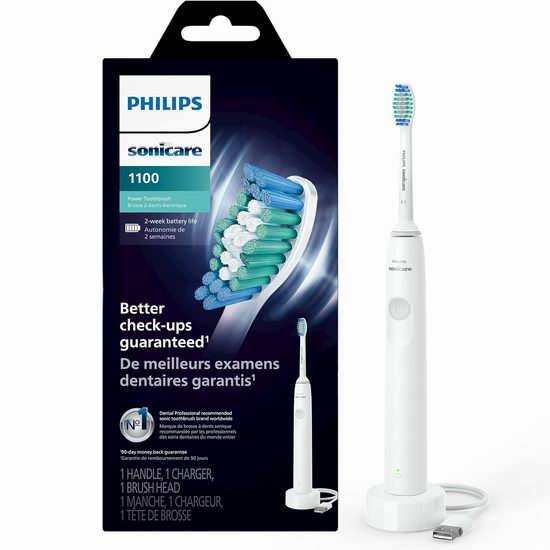  历史新低！Philips 飞利浦 HX3641/02 声波电动牙刷 24.99加元！