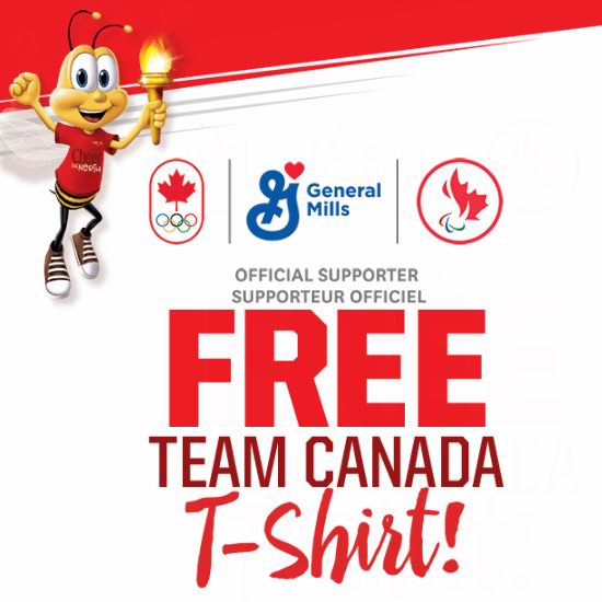 薅羊毛！购General Mills麦片或零食，免费送奥运加拿大队T恤！