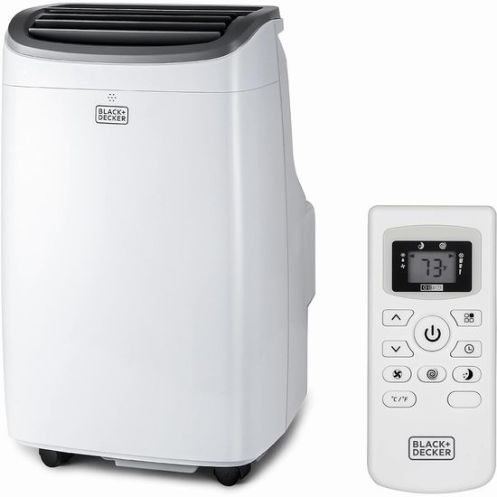  BLACK+DECKER BPACT10WT  5550 BTU 三合一 制冷/除湿/风扇 便携式移动空调5.8折 367.6加元包邮！