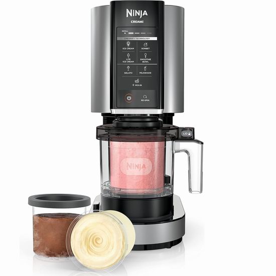 Ninja NC301C CREAMi 七合一 专业冰淇淋机7.4折 199.98加元包邮！几乎所有食材都能变成冰淇淋！3色可选！