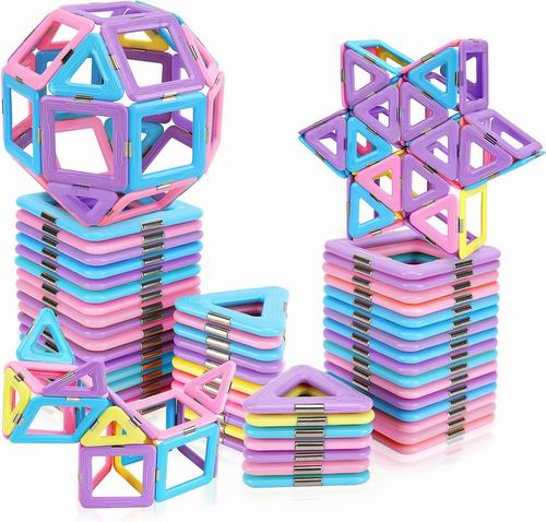  KMTJT STEM教育 磁性积木玩具40块 21.29加元（原价 26.64加元）