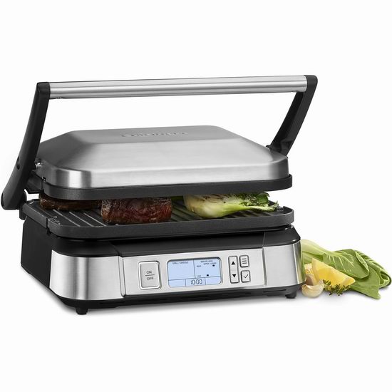  历史新低！Cuisinart 美康雅 GR-6SC 不锈钢无烟电烧烤炉4.6折 110.49加元包邮！
