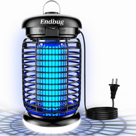  历史新低！Endbug 4200V 二合一 专业灭杀蚊蝇飞虫 LED照明灯/高压灭蚊灯4.9折 29.79加元包邮！