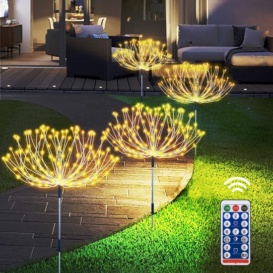  历史新低！MINIRICE 480LED 可遥控 DIY庭院烟花灯4件套5.6折 19.57加元！