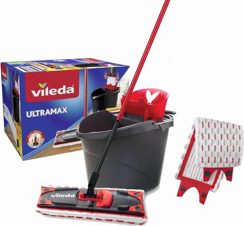  Vileda Ultramax 拖把+水桶套装 带1个额外补充装 39.97加元（原价 44.97加元）