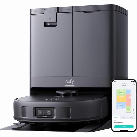  史低价！eufy X10 Pro Omni 8000Pa超强吸力 智能扫拖机器人5.9折 764.99加元包邮！2色可选！