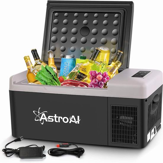  历史新低！AstroAI 15升 可冷冻 可家用 便携式车载冰箱5.5折 164.99加元包邮！