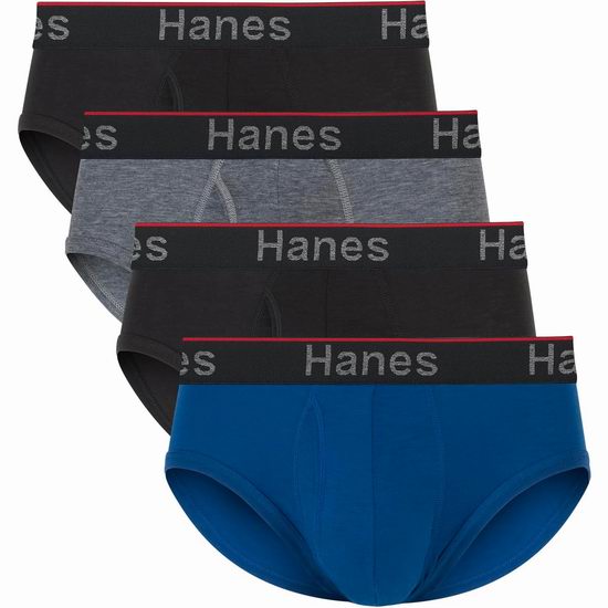  历史新低！Hanes 吸湿排汗防臭 男士内裤4件套4.6折 11加元！
