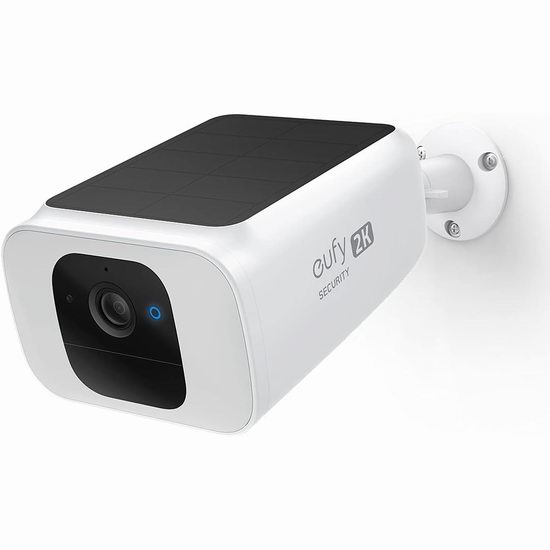  历史新低！eufy security S230 2K超高清 AI智能识别 警铃威慑 太阳能监控摄像头5.8折 149.99加元包邮！