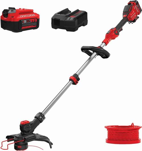  CRAFTSMAN V20 无绳割草机/修边机套装6.8折 149加元包邮！