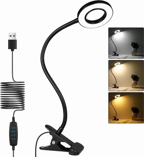 iVict 环形护眼LED夹台灯 13.99加元（原价 21.99加元）