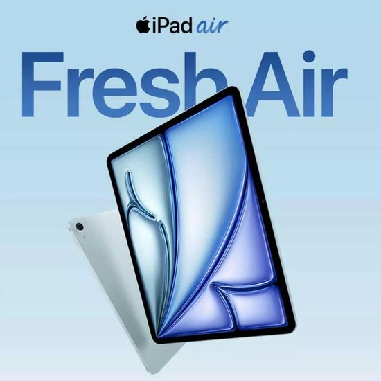 历史新低！2024新品 Apple iPad Air 11/13英寸 M2芯片 平板电脑9折 719.1-999加元包邮！
