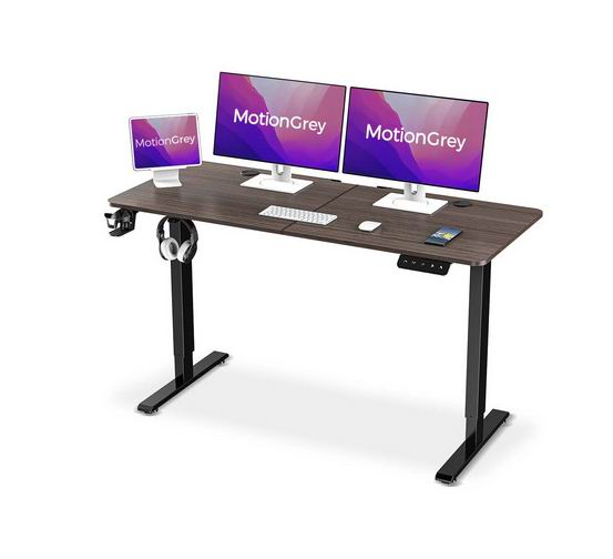  MotionGrey  55x24英寸 可调节高度电动办公桌 129.99加元（原价 448.99加元）