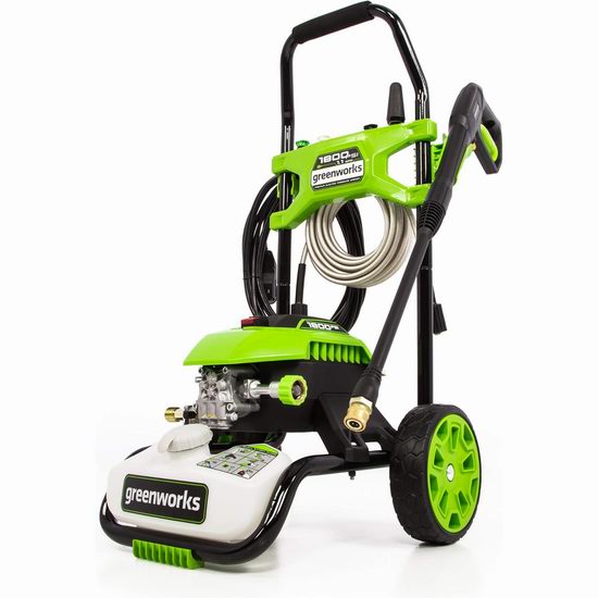  历史新低！Greenworks GPW1803 1800 PSI 1.1 GPM 电动高压水枪/清洗机6.7折 138.99加元包邮！