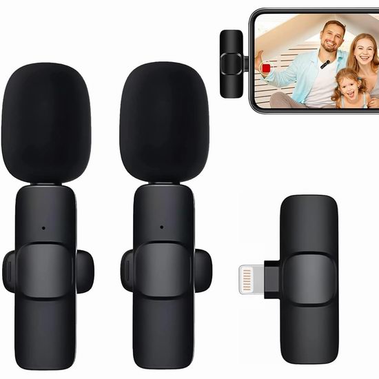  白菜价！历史新低！GIOD 无线手机麦克风套装3.2折 9.99加元！USB-C、Lightning两款可选！