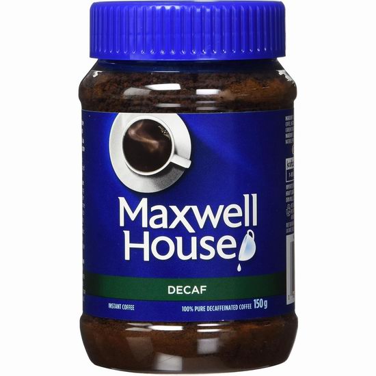  Maxwell House 麦斯威尔 无咖啡因 速溶咖啡（150克）5.3折 2.82加元！