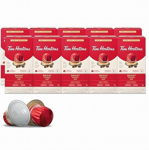  Tim Hortons Bright 浓缩咖啡胶囊100粒 51.52加元（原价 74.9加元）！每粒0.47加元