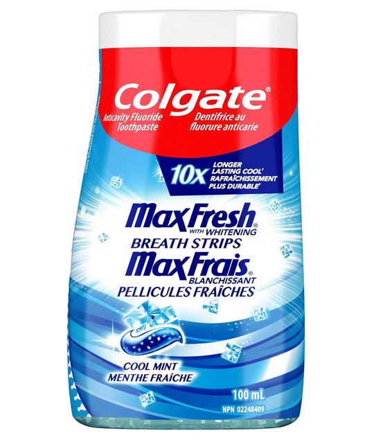  Colgate 高露洁 MaxFresh二合一美白漱口水牙膏100 毫升 薄荷味 2.99加元