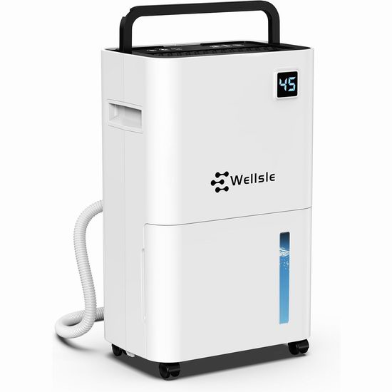  Wellsle 50品脱家用除湿机7折 209.99加元！除湿面积高达3500尺！