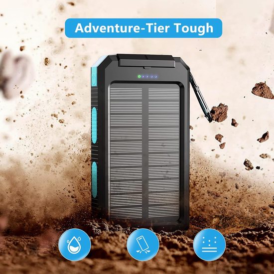 历史新低！Eteilymon 30000mAh 太阳能移动电源/充电宝5折 18.99加元包邮！