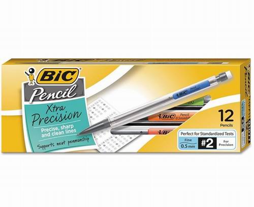  BIC  0.5毫米超精密自动铅笔12支 带橡皮擦 2.67加元（原价 4.69加元）