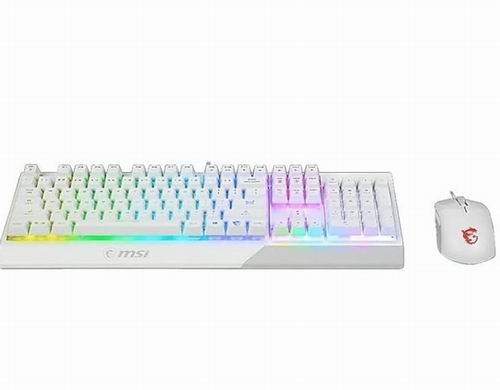  史低价！MSI Vigor 背光 RGB专用热键防重影机械游戏键盘+鼠标 45.99加元（原价 94.99加元）