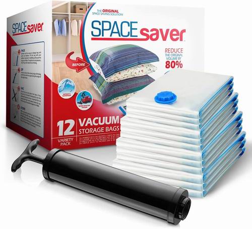  Spacesaver 高级真空储物袋12件套 32.99加元（原价 54.99加元）