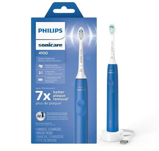  Philips Sonicare 4100 系列 声波震动牙刷 54.95加元（原价 84.99加元）！6色可选