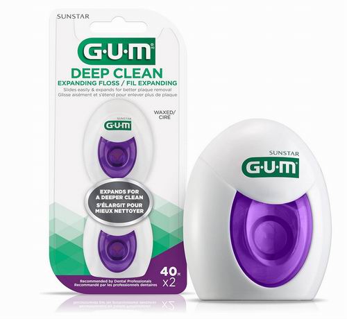  GUM 深层清洁牙线 2x40米 4.99加元（原价 6.49加元）