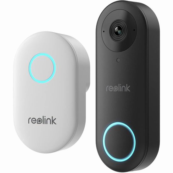  历史新低！REOLINK 180°超宽视角 2K+超高清 智能可视门铃6.5折 104.99加元包邮！