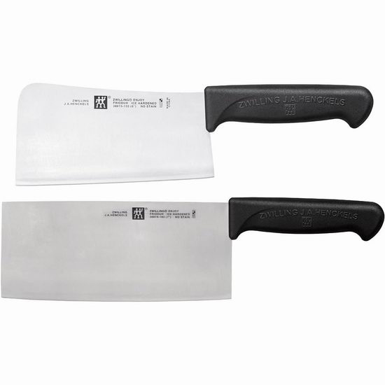  白菜价！ZWILLING 双立人 Enjoy 中式主厨刀+菜刀2件套3.8折 99.99加元包邮！