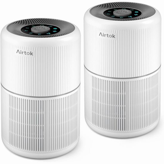  历史新低！AIRTOK H13 True HEPA 空气净化器2件套5折 74.99加元包邮！单个仅37.49加元！