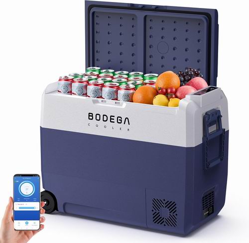  BODEGACOOLER 64夸脱 WIFI智能 可冷冻 可家用 便携式车载冰箱 356.99加元（原价 509.99加元）