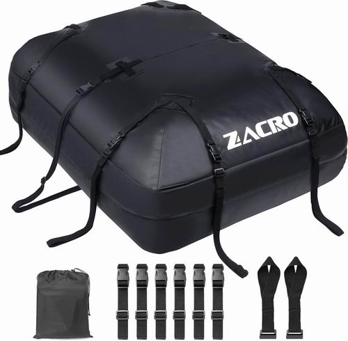  Zacro 15立方可折叠防水车顶行李袋 63.99加元（原价 79.99加元）