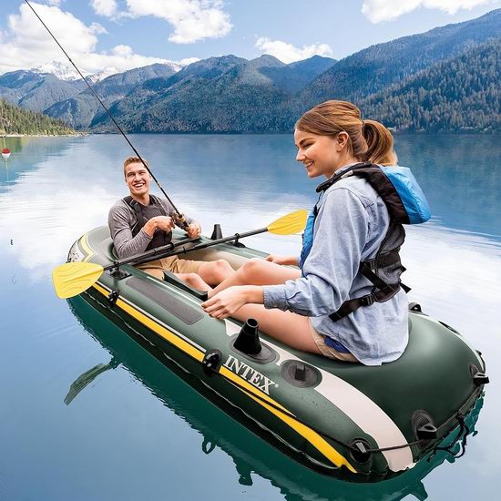  Intex Seahawk 2 双人充气船/橡皮艇/钓鱼船4.8折 79.99加元包邮！