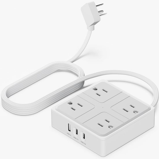  WENTONG 4插座 + 3 USB充电 插线板4.5折 13.99加元！2色可选！