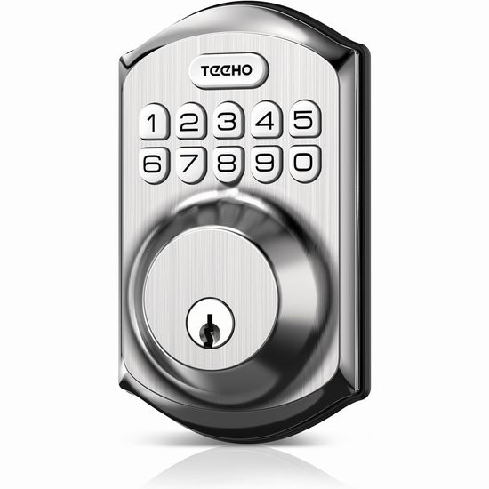 TEEHO TE001 自动上锁 电子密码门锁 53.98加元（原价 79.99加元）3款可选！