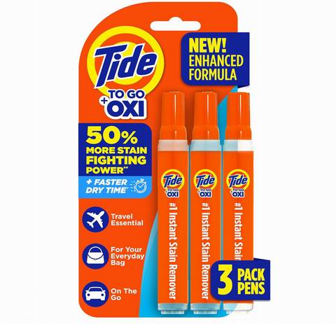 Tide to Go 汰渍便携速效去污笔3支装 9.49加元