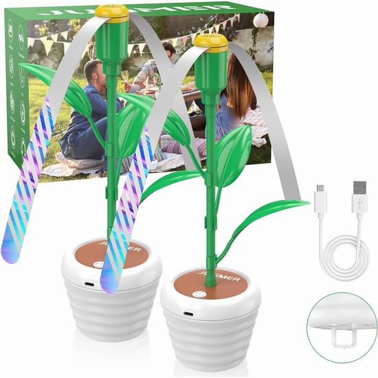  白菜价！历史新低！JUTIMER 便携式可充电 驱赶苍蝇风扇2件套2.6折 7.99加元！多款可选！